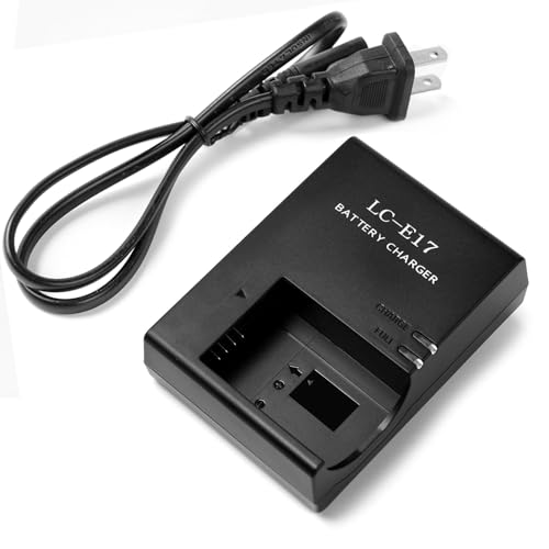 LP-E17 LC-E17 Quick Battery Charger for LC-E17E LC-E17C Battery Compatible with Canon EOS R50 R8 RP R10 Rebel T6i T7i T8i T6s SL2 SL3 EOS M3 M5 M6 200D 77D 750D 760D 800D KISS X8i Cameras