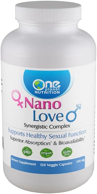 One Planet Nutrition Nano Love 500 mg (120 Servings), Curcumin, Ginkgo, Ginger & Panax Ginseng Extract, Nano for Absorption, Supports Physical Health, Non-GMO, Vegan, Gluten-Free