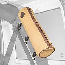 Overland Outfitters Roll Bar Storage Bag, Tan - Fits Jeep Wrangler CJ, YJ, TJ, JK, JL and Gladiator JT - 16" x 4.5" Pouch for Organizing Flashlights, Tools, Offroad Gear, First Aid Supplies & More