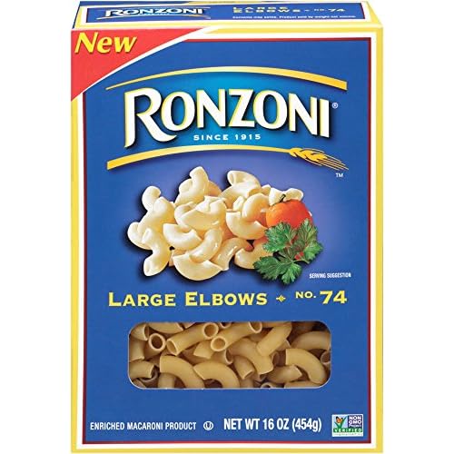 Ronzoni Large Elbows, 16 oz Pack of 12