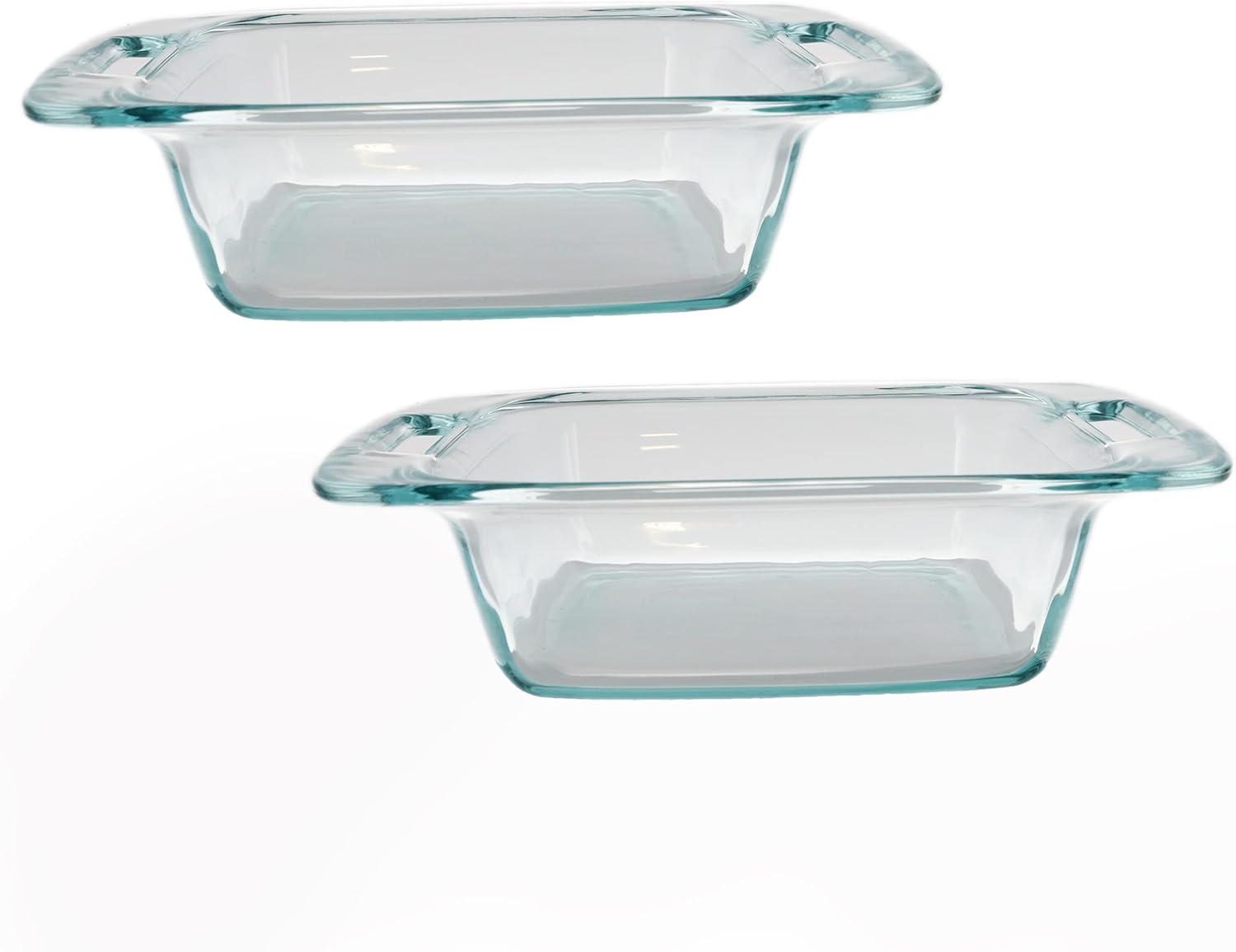 Pyrex C-222 2qt Easy Grab Glass Baking Dishes - 2 Pack Made in the USA