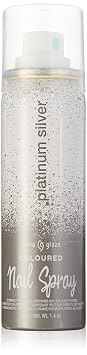 Nail Spray Nail Polish, Platinum Silver, 1.4 Fluid Ounce